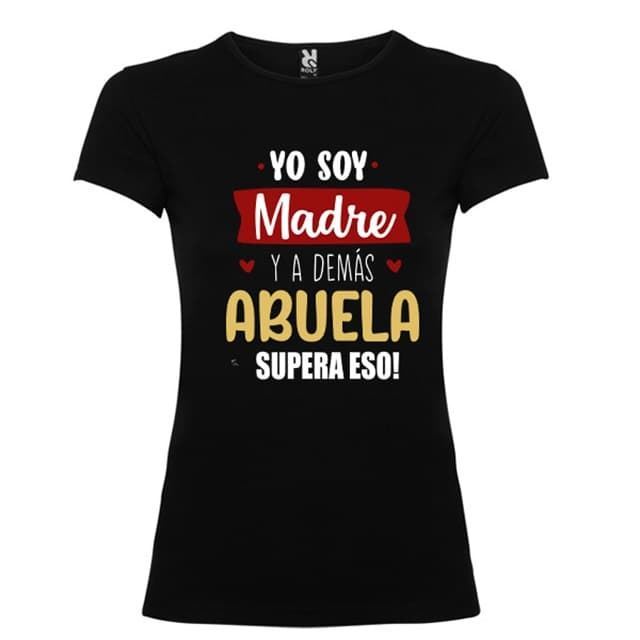 Camiseta Mamá y Abuela personalizada (1 estampado) - Imagen 2