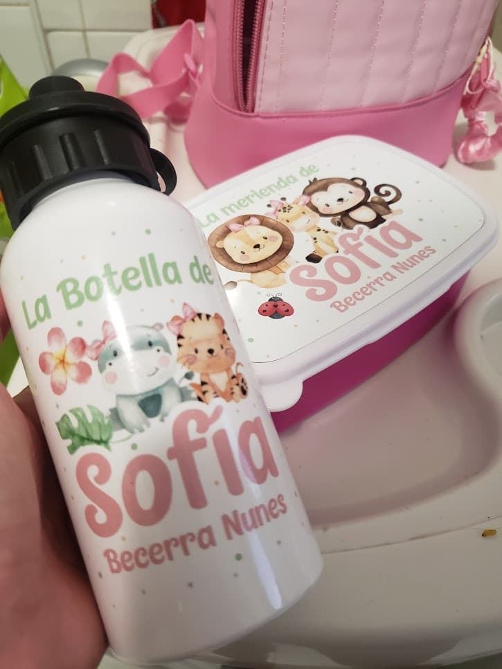 Kit botella y topper personalizado - Imagen 1