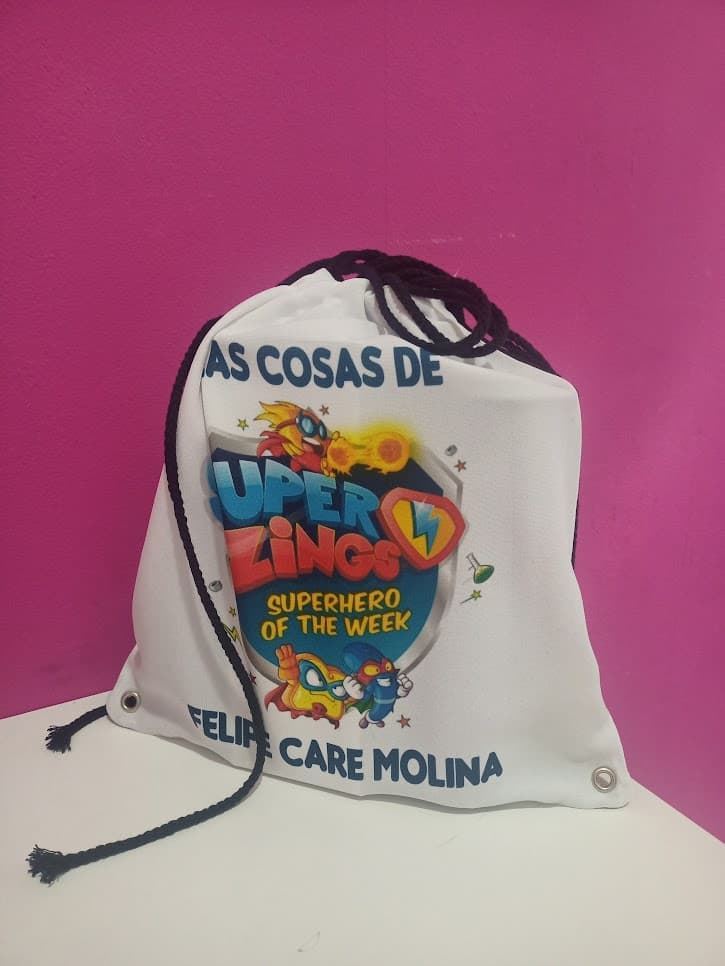 Mochila cole blanca personalizada - Imagen 1