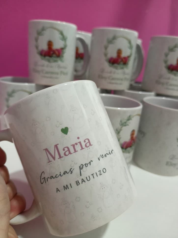 Taza clásica bautizo - Imagen 1